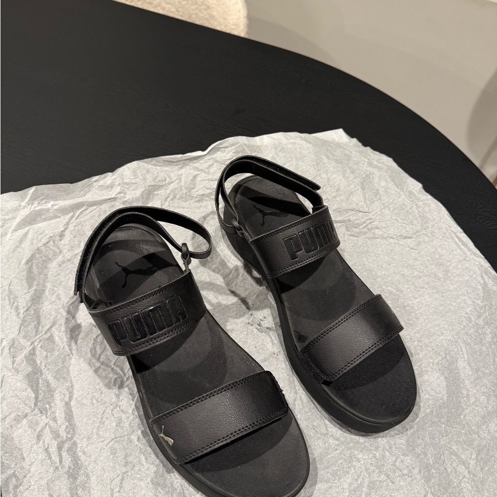PUMA Black Sandals